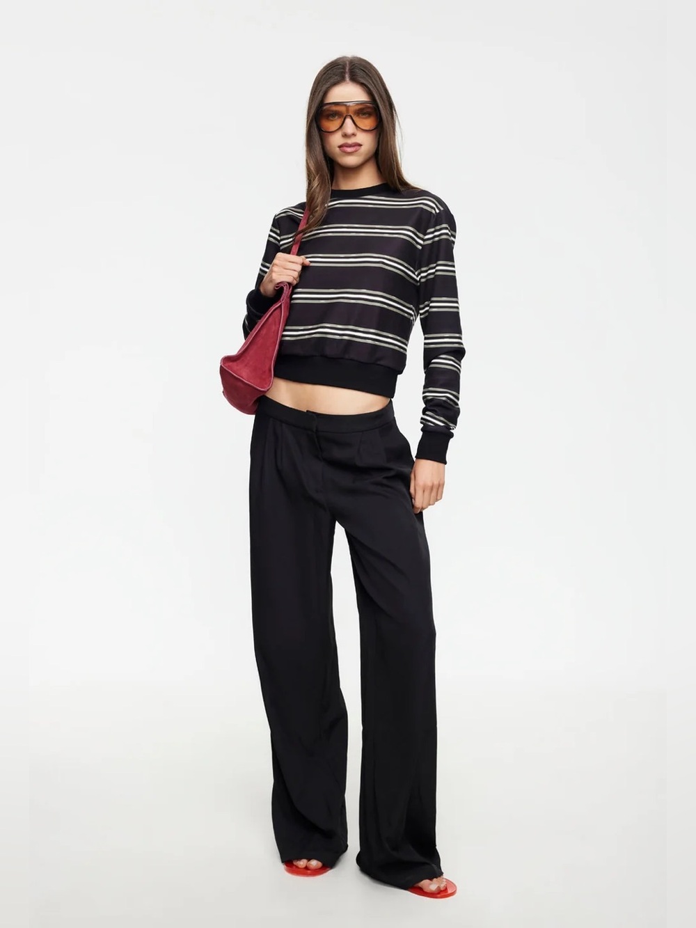 Lioness Jetset Long Sleeve | noir stripe A1